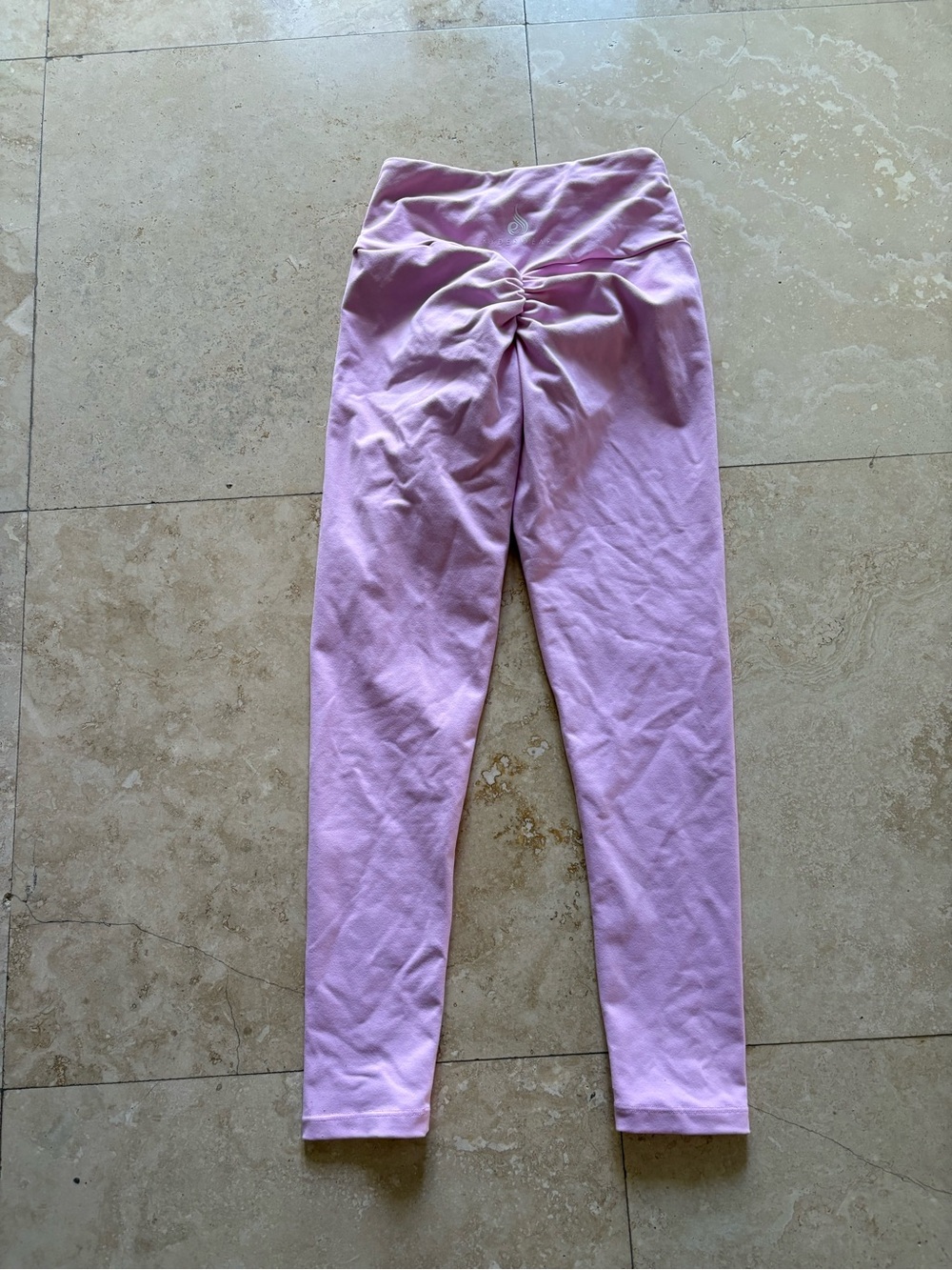 Ryderwear Girls Light Pink Twist-Waist Leggings